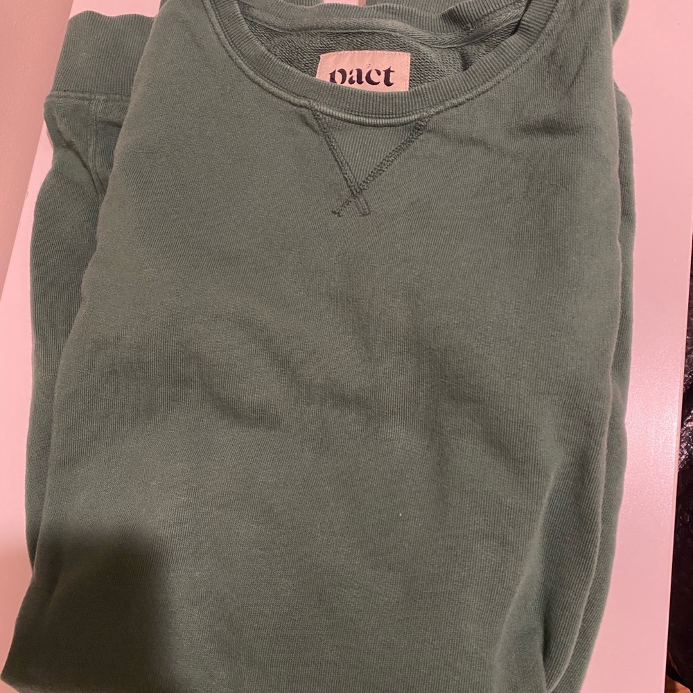 Pact Women’s Olive Crewneck Sweatshirt dress